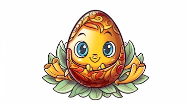 coloringbook for baby, egg clipart
