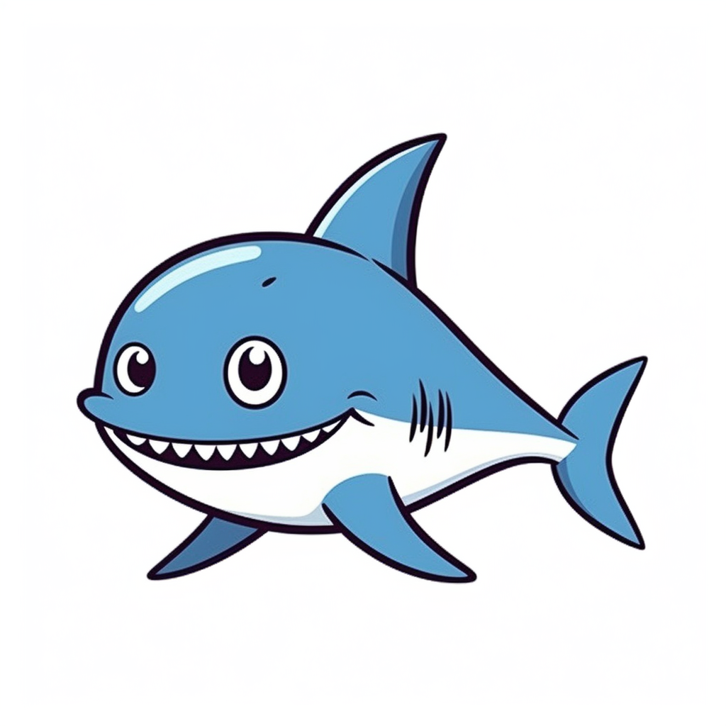 cartoon shark cliparts
