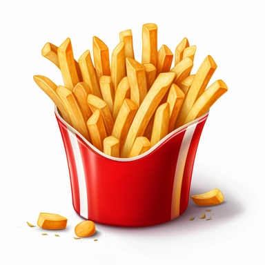 french fries, clipart