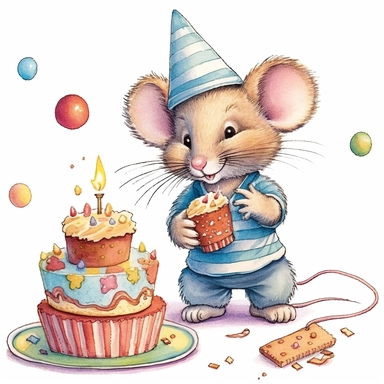 mouse birthday clip art