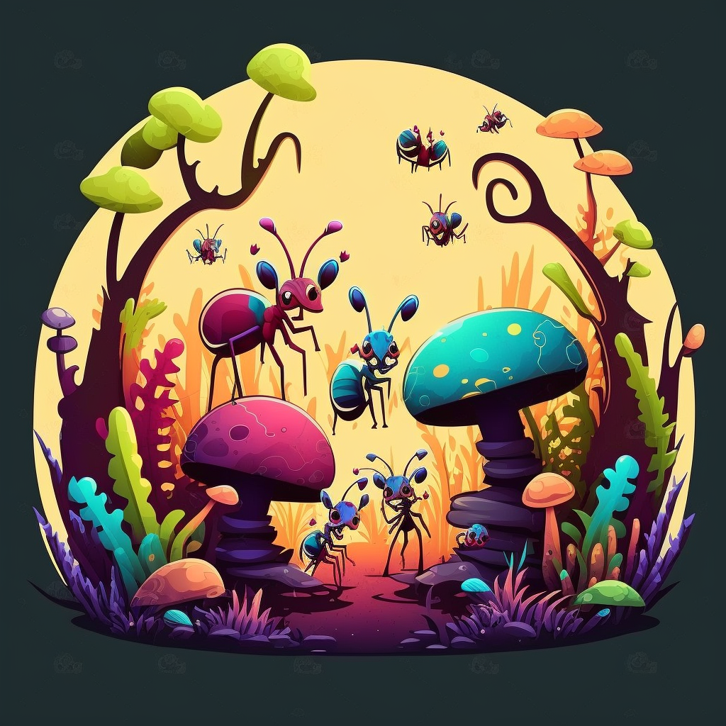 cartoon ants cliparts