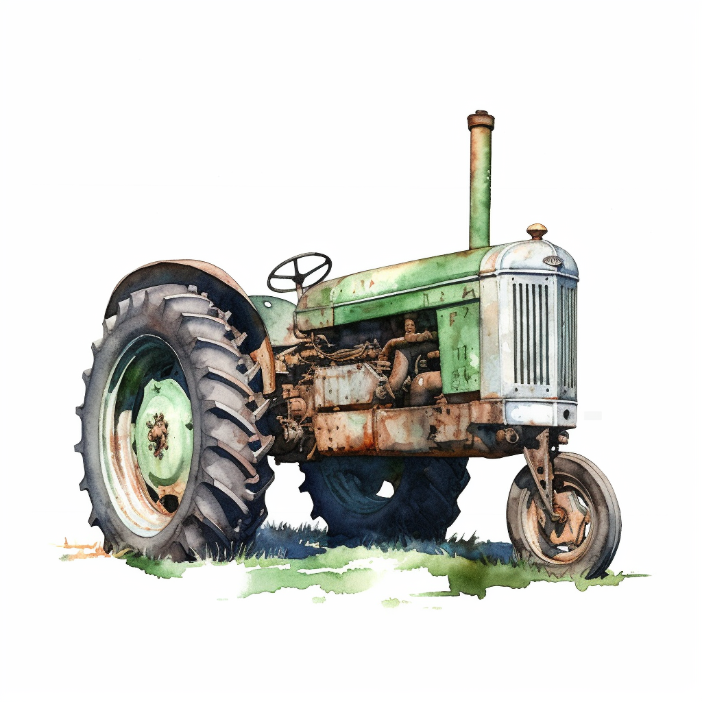farm tractor clipart