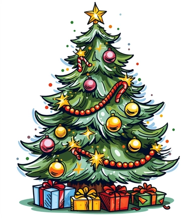 a christmas clip art free download 4 royalty free clipart, in the style of eye-catching, glorious, gond art