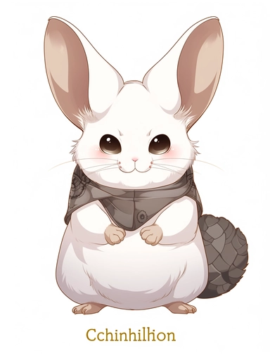clipart, chinchilla, cartoon