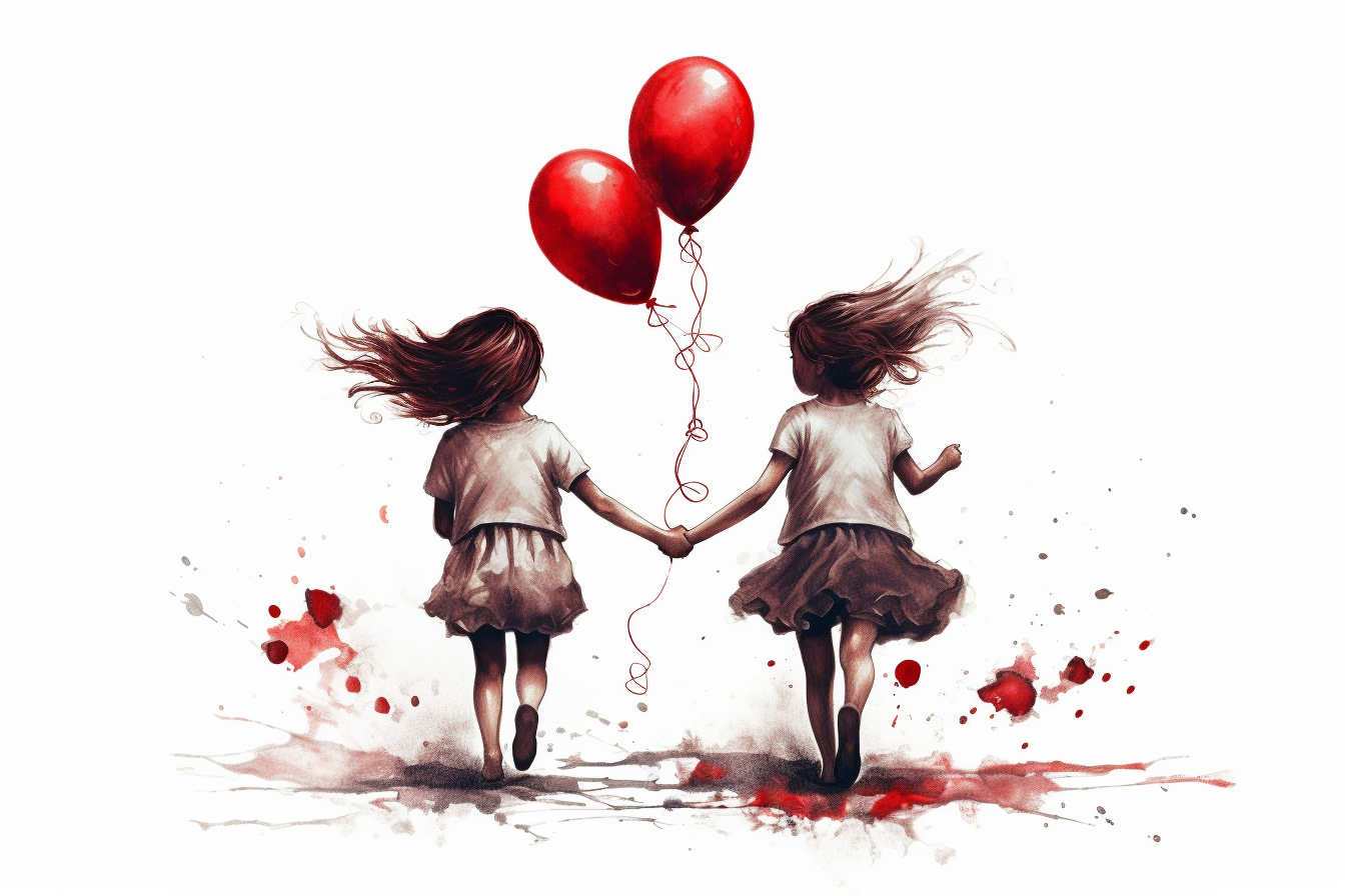 girl running clipart