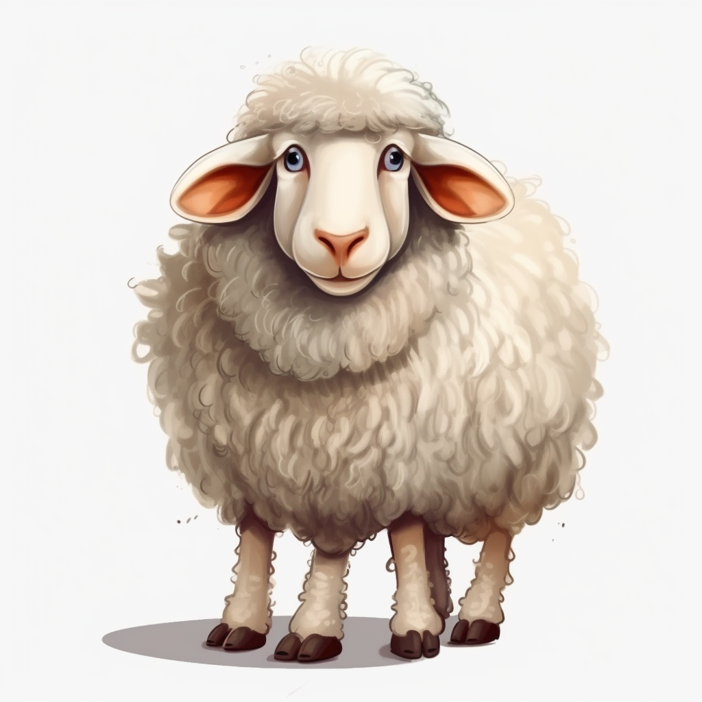 cartoon sheep clipart