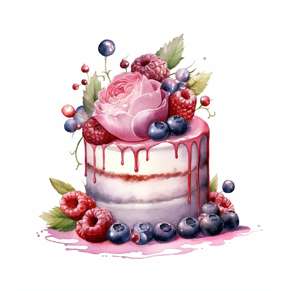 cake flowers cliparts