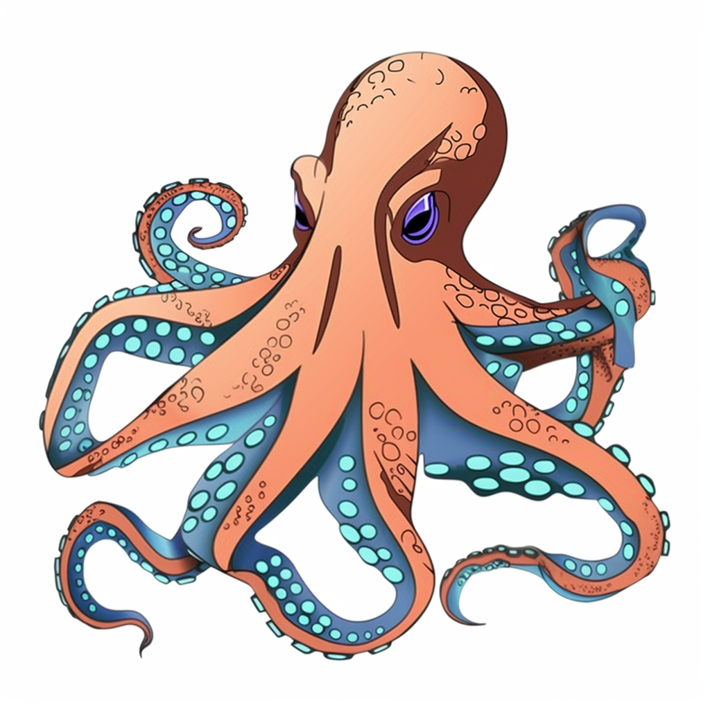 octopus drawing cliparts