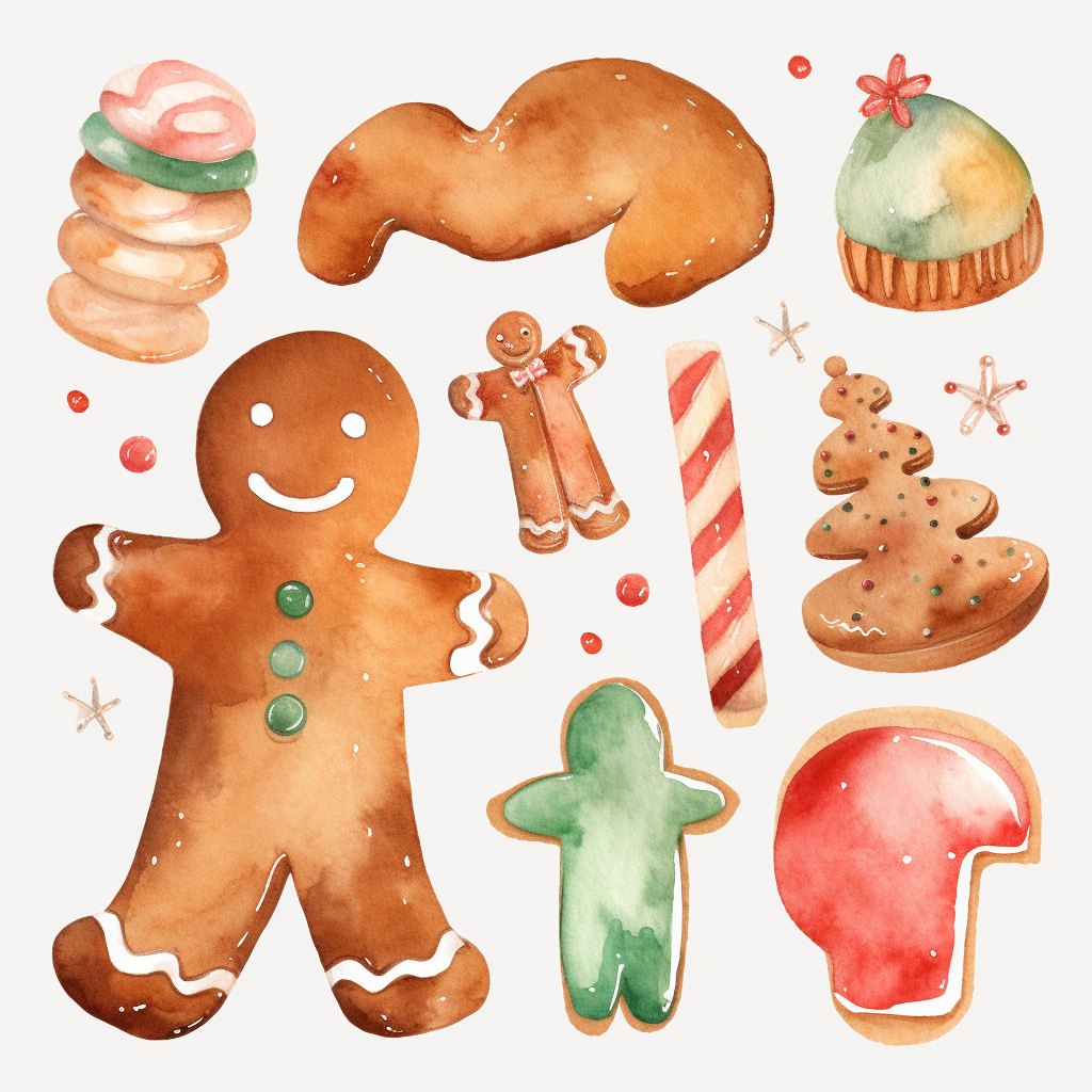 gingerbread man clipart