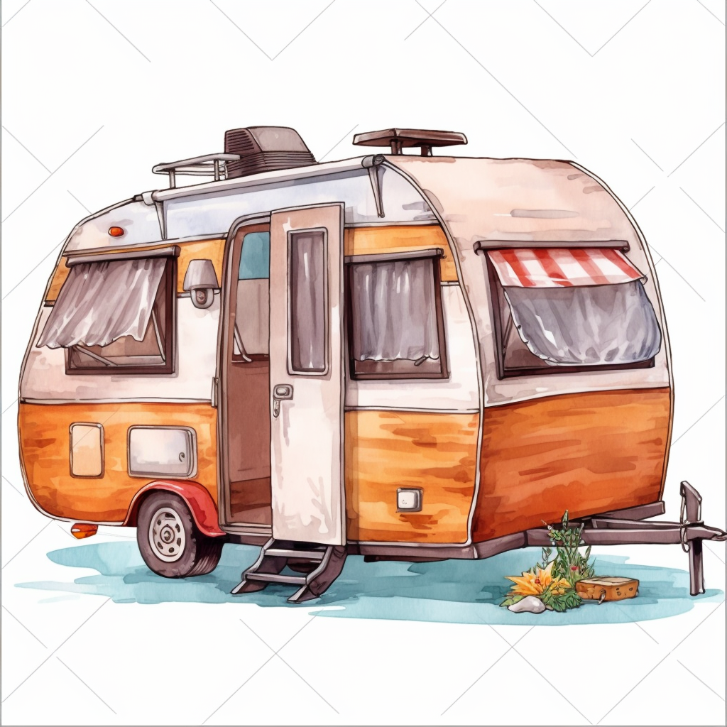 black camping cliparts