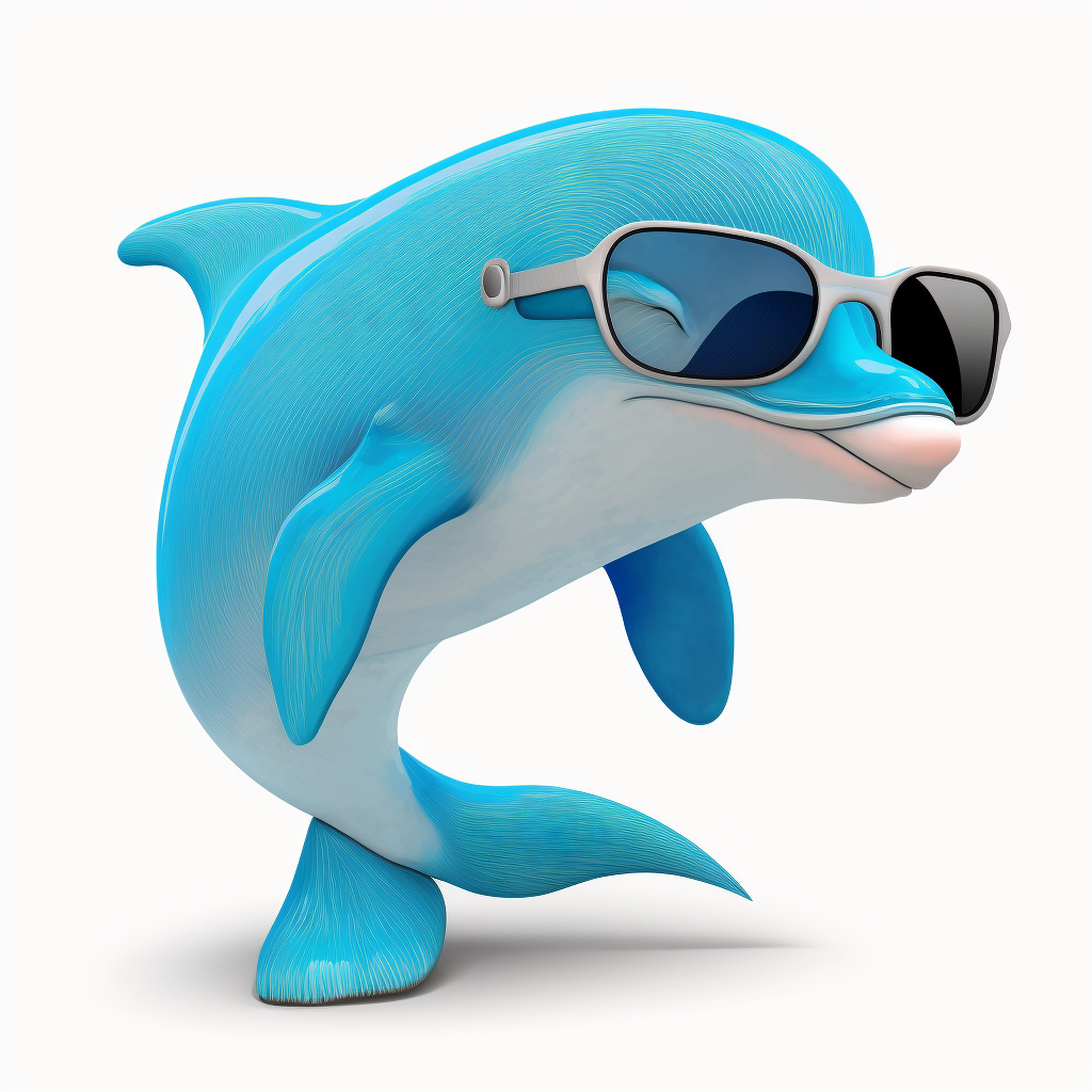 funny dolphin cliparts