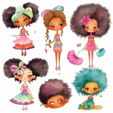 Afro Fairy clipart, elfo clip art, png. Acquerello digitale. Uso commerciale gratuito. Estate, folletto, folletto, magia, folletto africano. afro fairy house