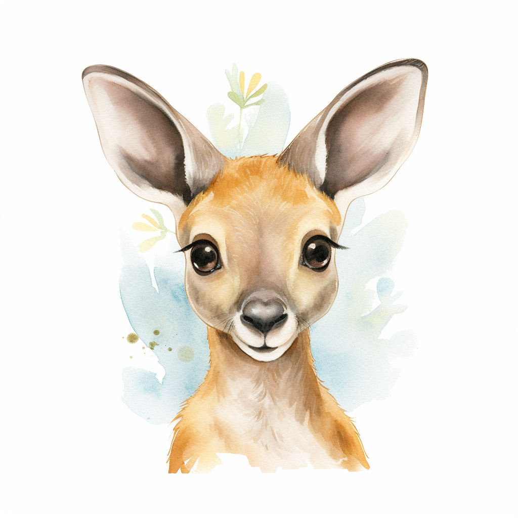 baby kangaroo cliparts