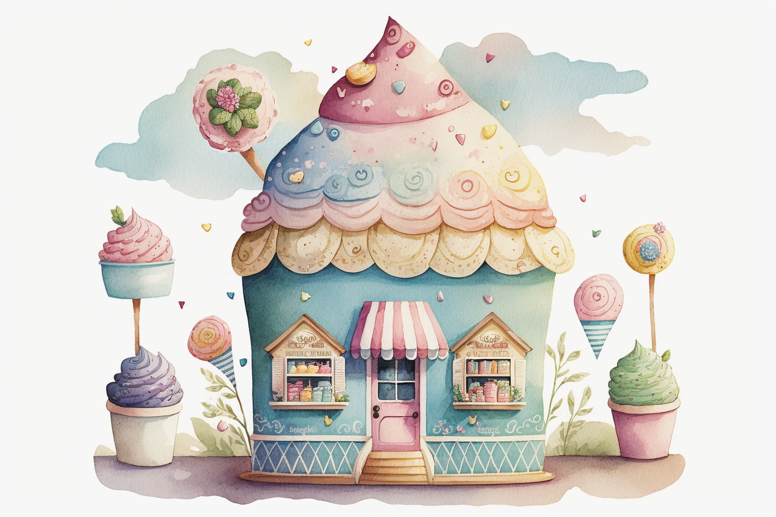 color cupcake cliparts