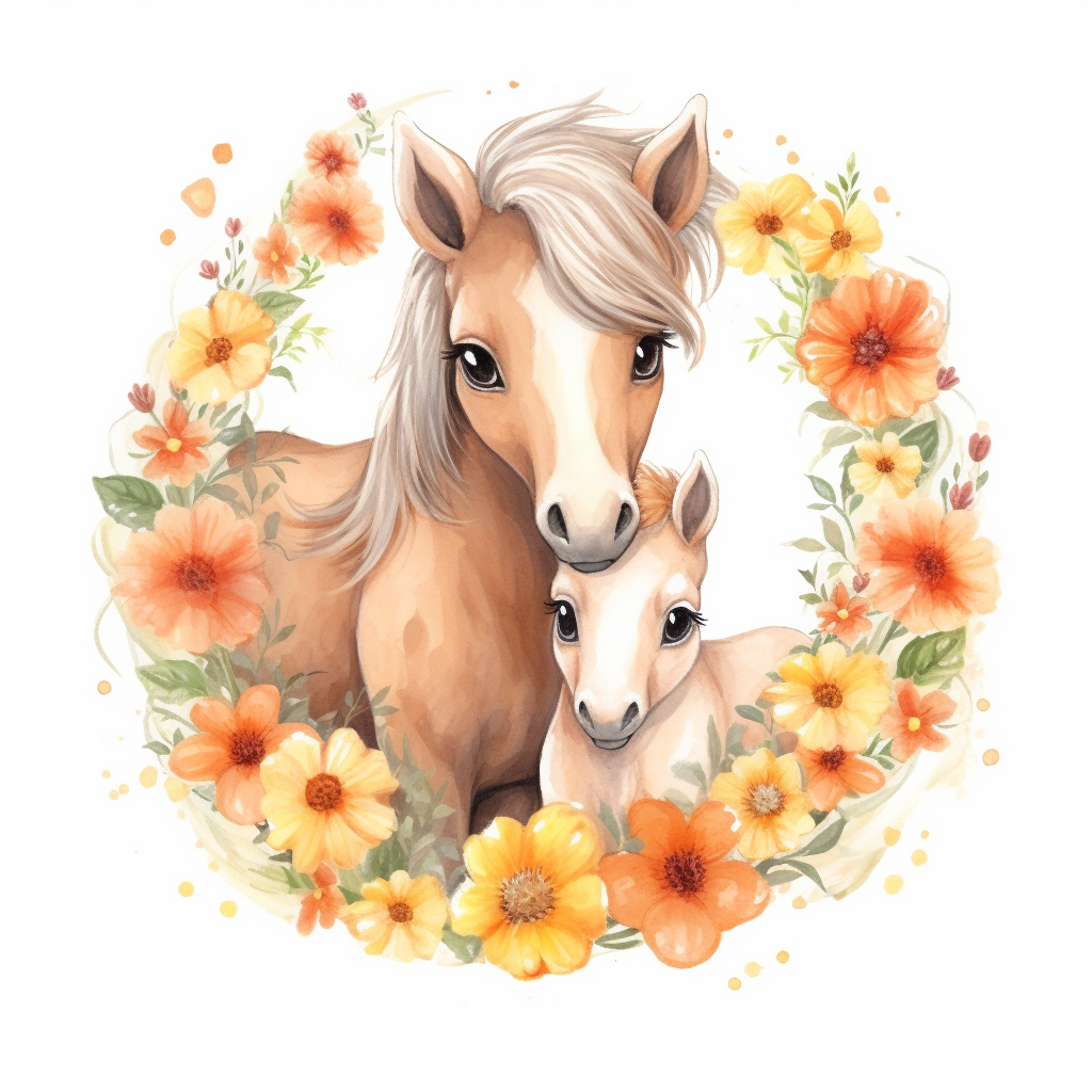 cute horse cliparts