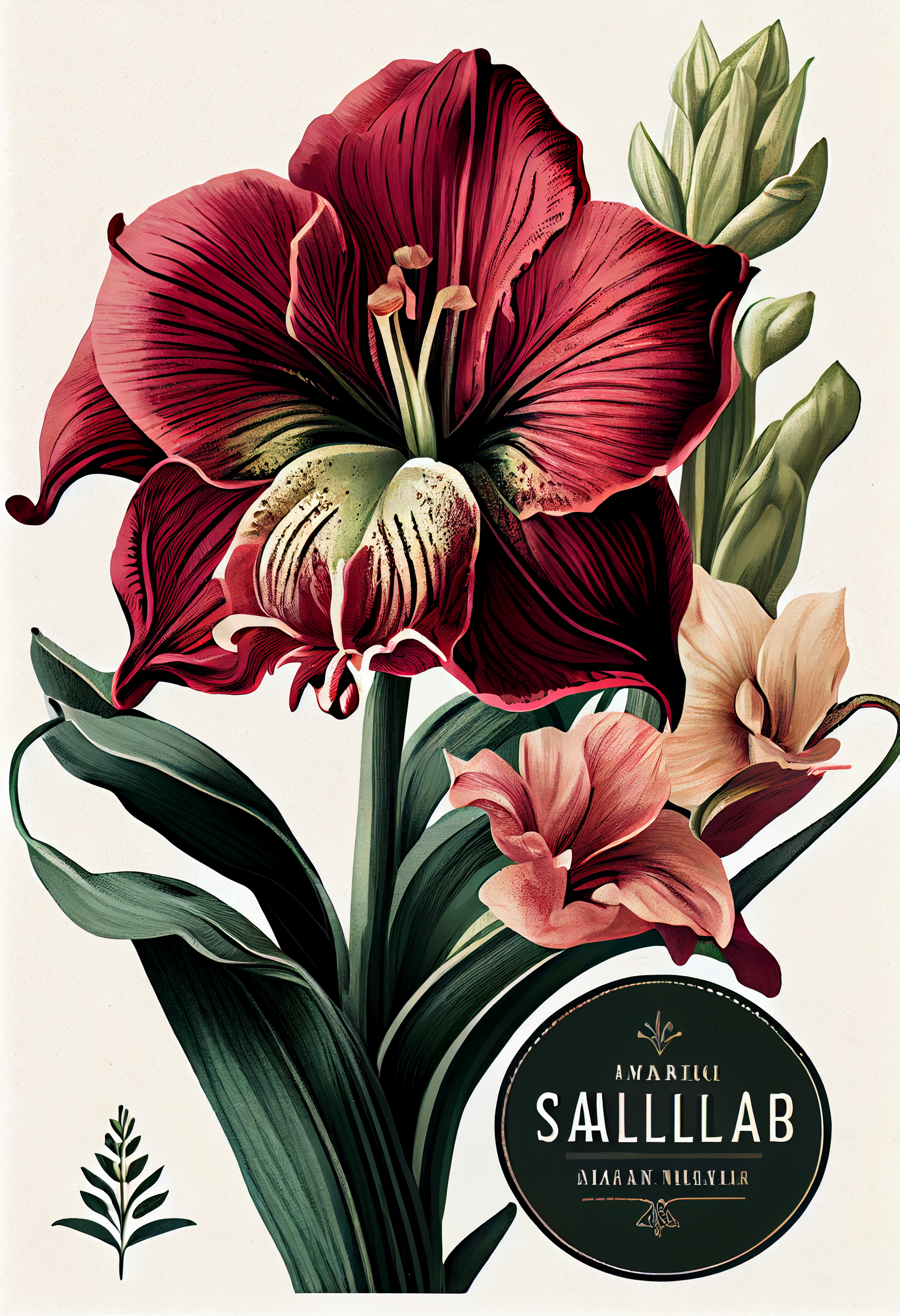 amaryllis flower cliparts