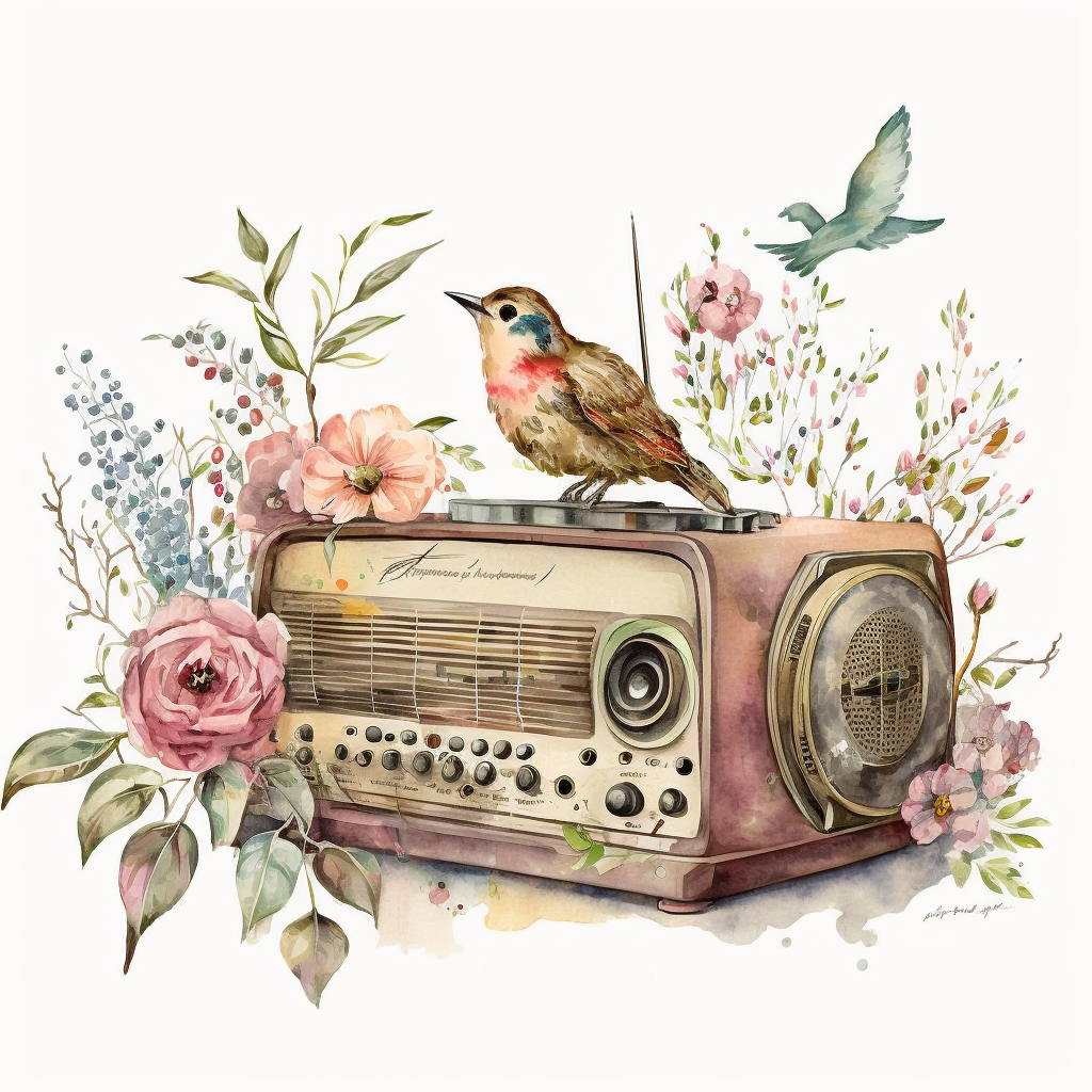 old radio cliparts