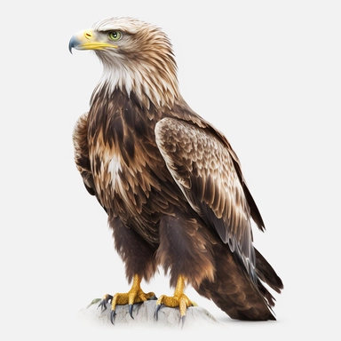 Eagle Bird Photo White Background Transparent Free PNG and Clipart