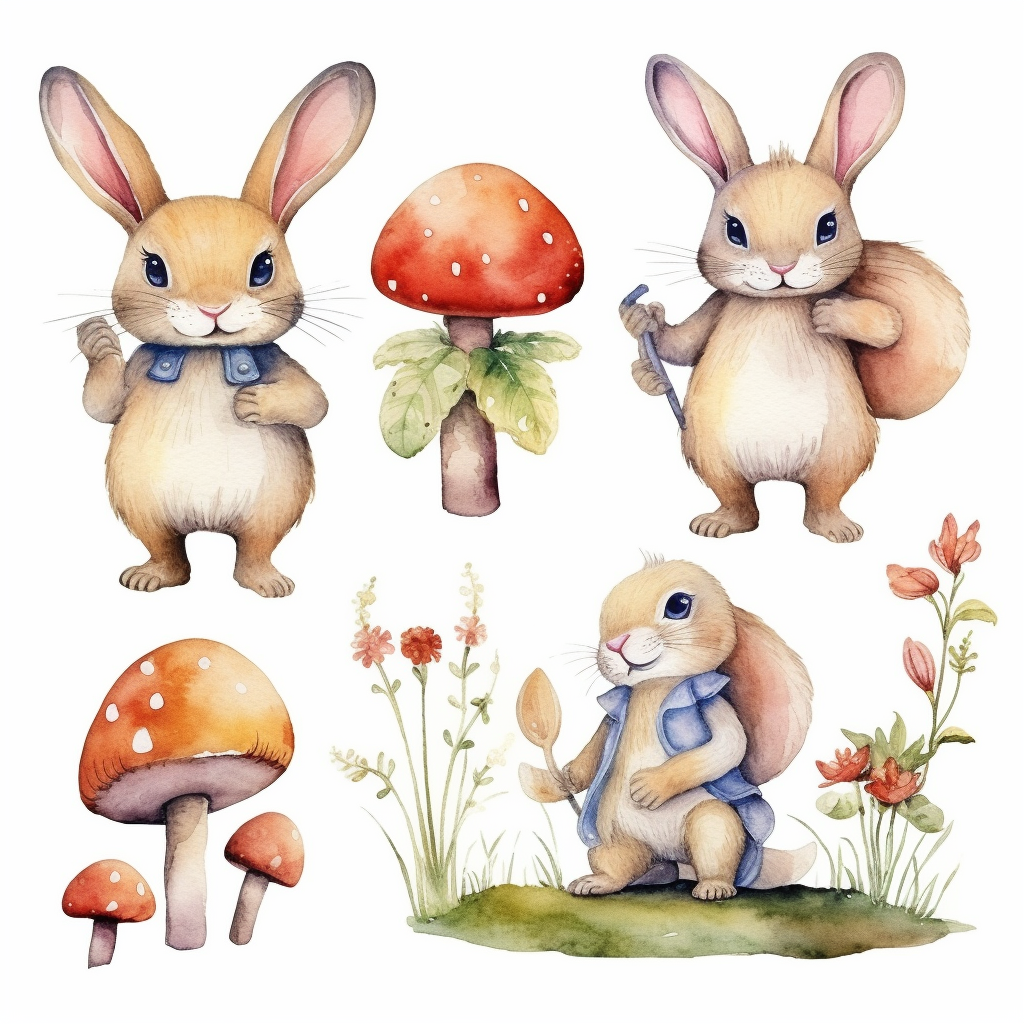 bunnies cliparts
