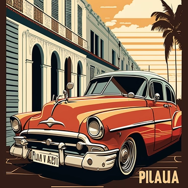 havana, cuba, vector, sharp focus, super detailed, illustration, 16:9, v4, q2, 16k, High quality, clipart