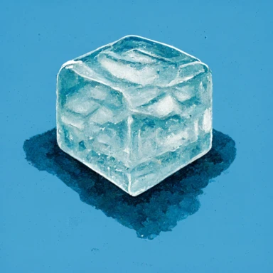 a clip art ice cube