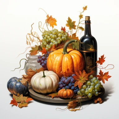 an svg vector clipart image of a Halloween still life oil painting inside an organic shape, Thomas Kincade style, hyper realistic, plain white background