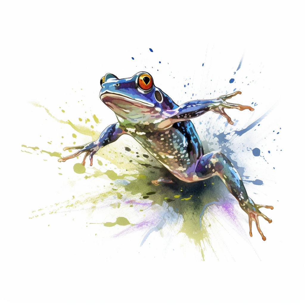 animated frog clipart