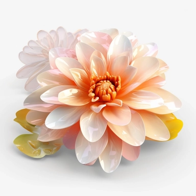 ultra realistic 3d flower clipart