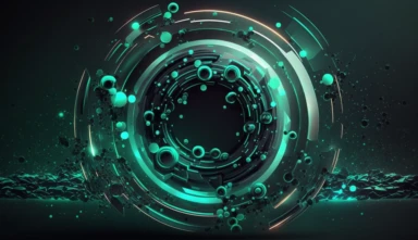 abstract futuristic concept blurry background free vectors, cliparts, in the style of light emerald, cyberpunk, circular shapes, cian, digital as manual, simplistic vector art, rim light digital art, by Sebastian Vrancx