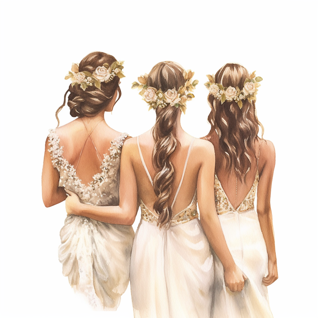 cliparts wedding bridesmaids