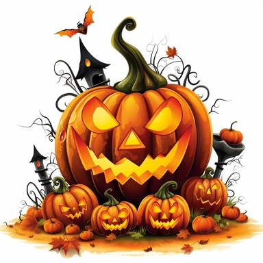 single halloween clipart vector png white background