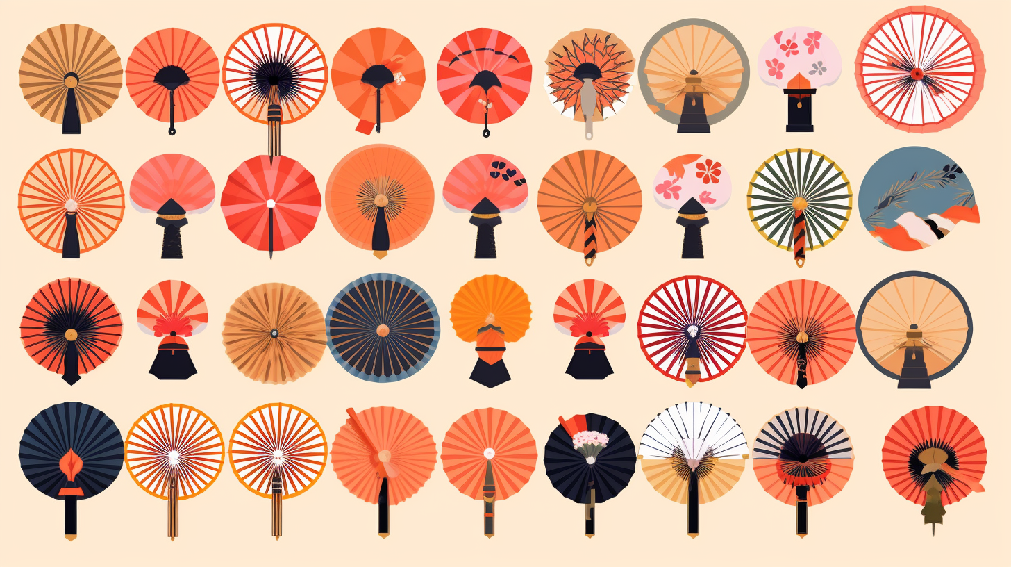 cute fan cliparts