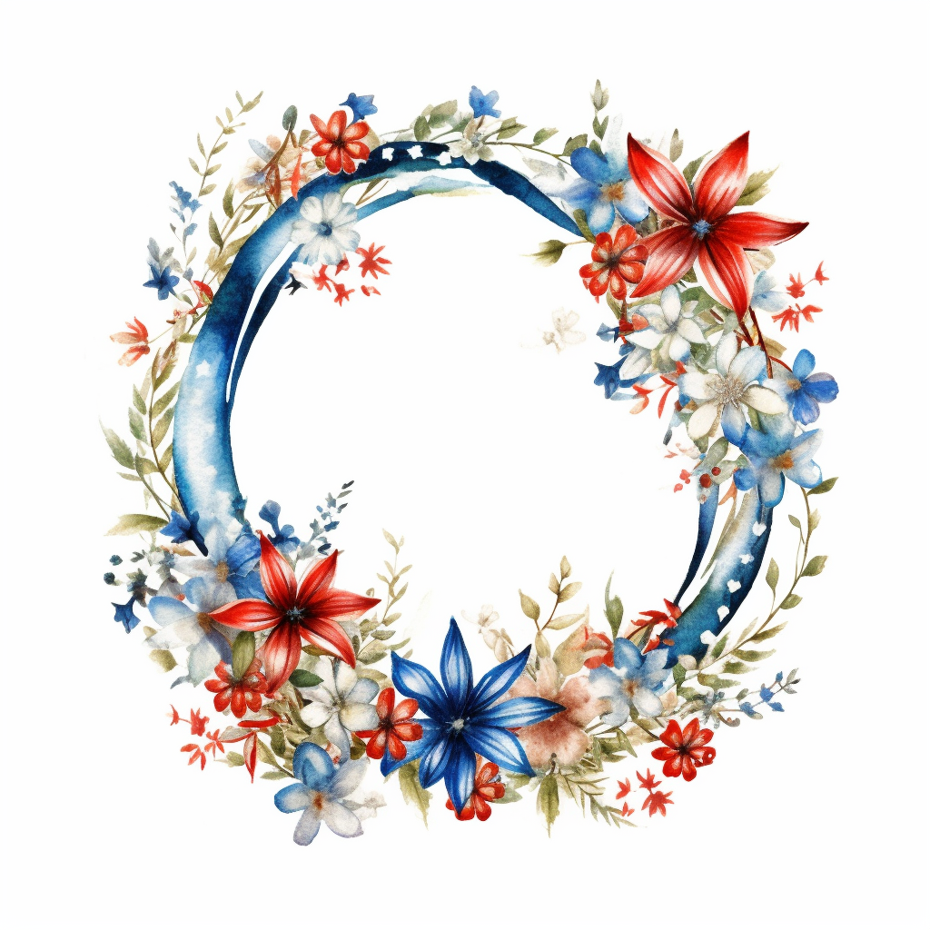 blue flower clip