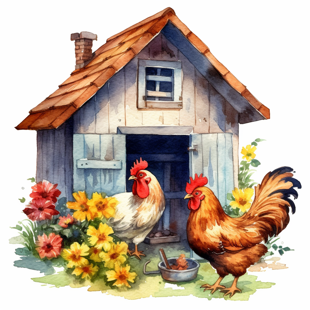 cute chicken cliparts