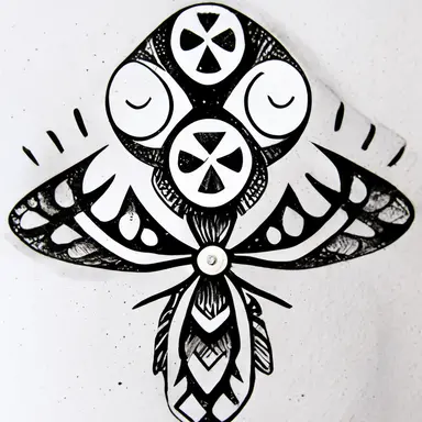 simple ceiling fan tattoo flash sheet, separate images, black and white, sticker, line art, clipart, white border