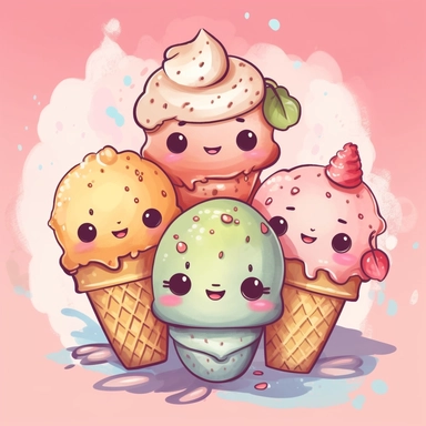 vector t shirt design Watercolor Ice Cream Ice Cream PNG Kawaii Clipart For Sublimation Designs Summer Clipart Food Clipart Dessert Clipart