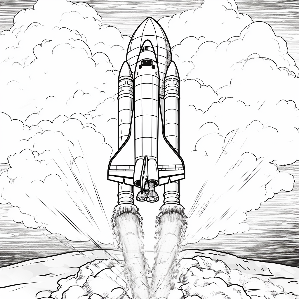 Cartoon Drawing Rocket Launch PNG Images | PSD Free Download - Pikbest