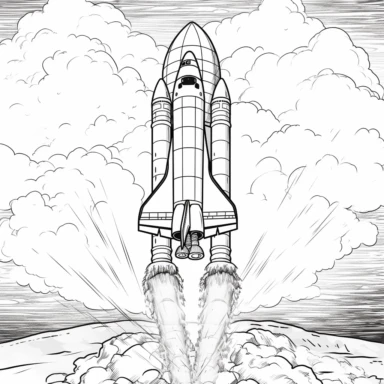 Rocket launch, THIN LINES, INTRICATE DETAILS, HAND DRAWN, CRISP LINES, PENCIL SKETCH, HIGHLY DETAILED, ILLUSTRATION, LINE ART, DIGITAL ART, VECTOR, COLORING PAGE FOR KIDS, CLIPART, PRINTABLE OUTLINED ART, GREYSCALE, DIGITAL STAMP, MODERN CARTOON STYLE, REALISTIC CARTOON STYLE, MODERN ANIME, CLASSIC MANGA, KAWAII STYLE,CHIBI DRAWING STYLE
