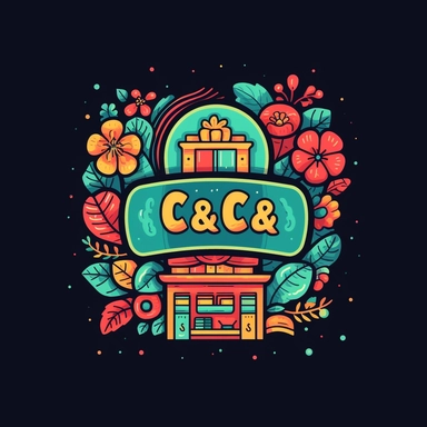 a cute colorful professional 4k high resolution logo for a clipart store called CC