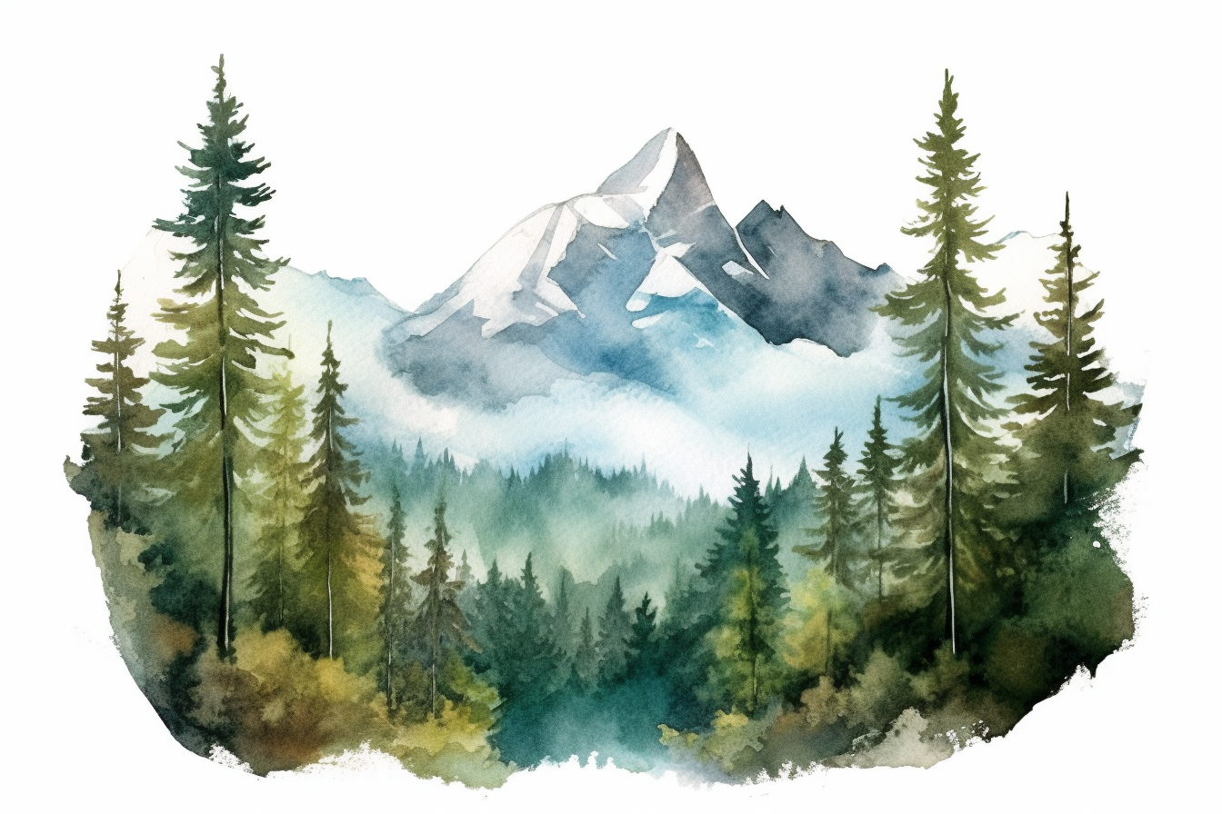 blue mountain cliparts