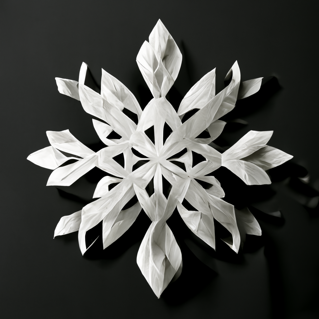black and white snowflake clipart