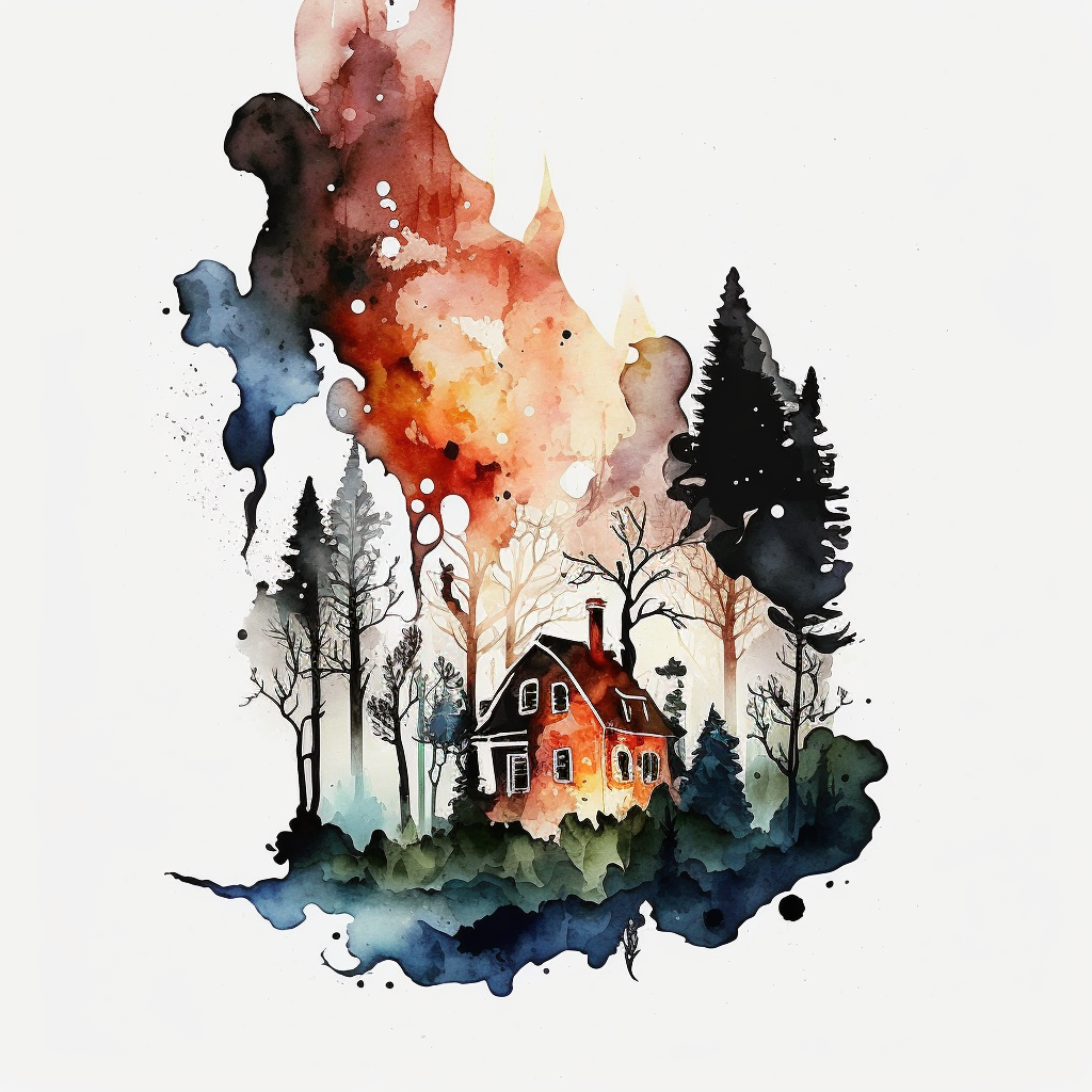 forest fire clipart