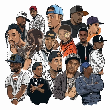 Cool Rapper clipart, Hip Hop Artists, Hip Hop, Popular Rappers are hard to find. These rare Hip Hop Rapper stickers are perfect gifts for fans or collectors. They are made of high quality vinyl with great detail showing some of the most talented rap artists in rare form. Variety packs are randomly chosen with no repeats. Great for personalizing water bottles, phones, planners, bags, books, journals, laptops, iPad, iMac, MacBook, desktop computer,