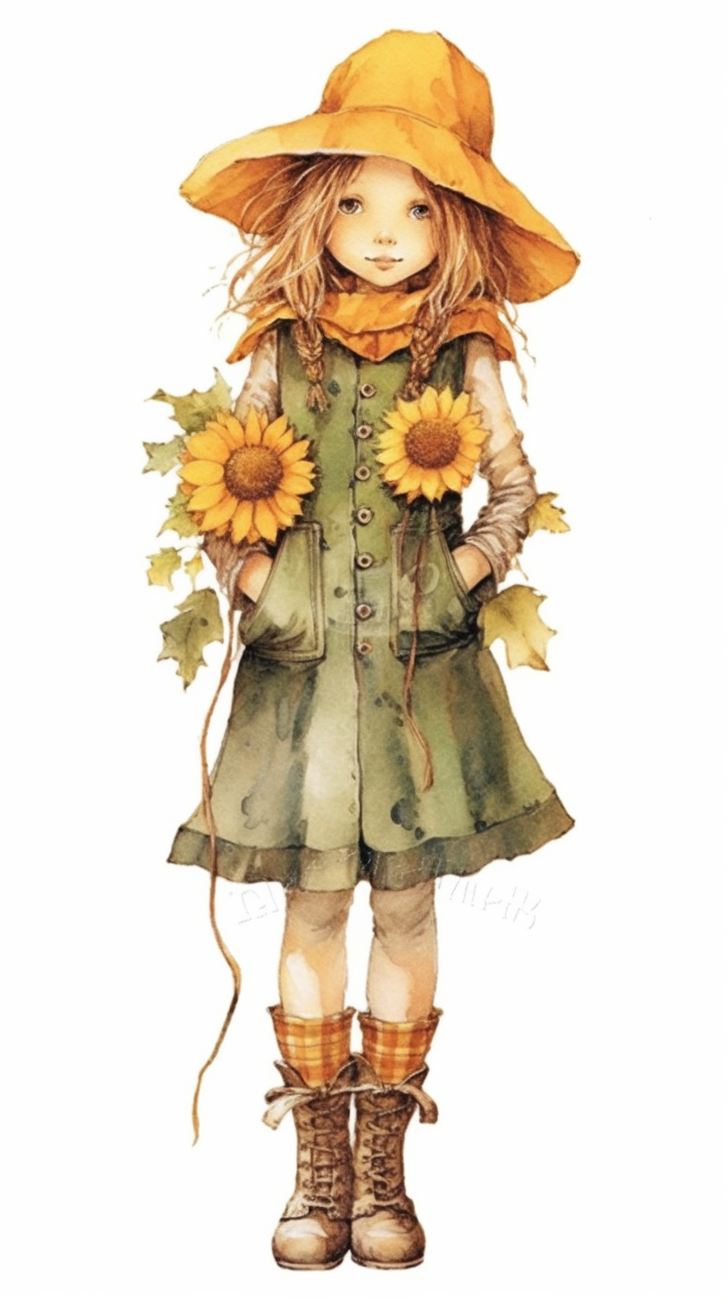 country sunflower cliparts