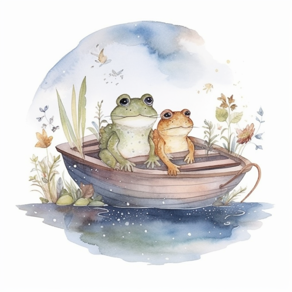 frog and toad clipart
