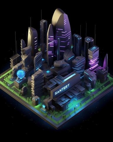 isometric perspective, game sprite, futuristic city park, gaming asset, sci-fi, fun, creative, cartoon, clipart, hyper-detailed, black background,