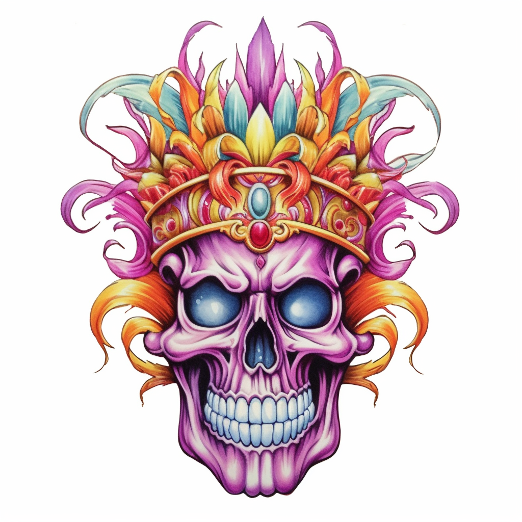 cartoon skull cliparts