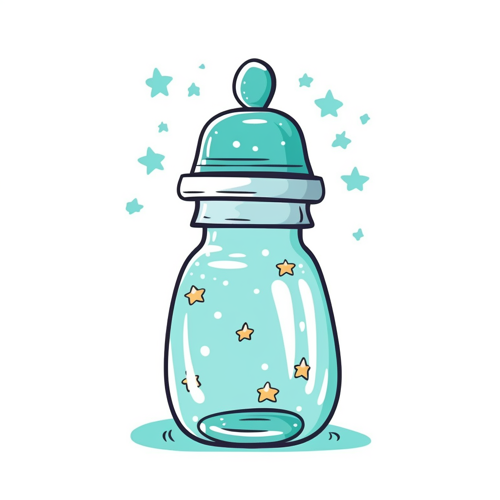 baby bottles clipart