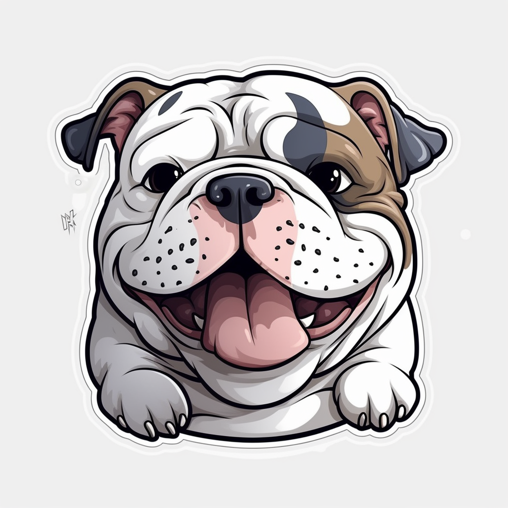 happy bulldog cliparts