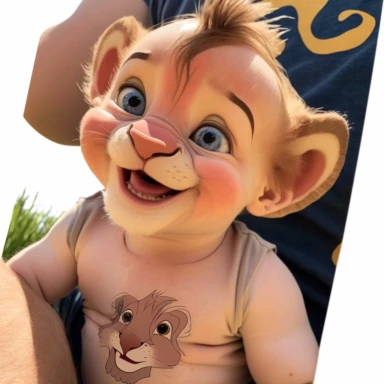 He as simba from lion king smiling clipart